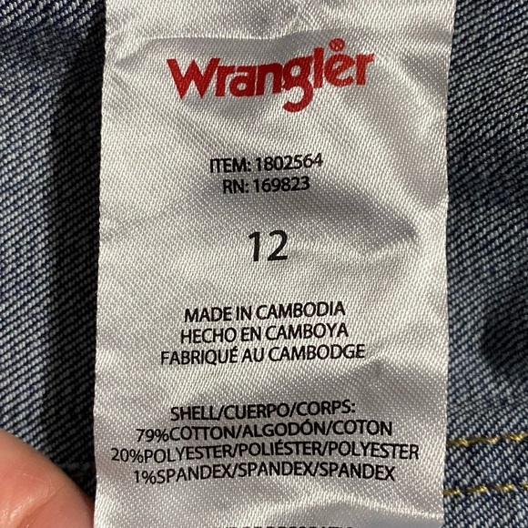 Wrangler High-Rise Bootcut Jeans 12 Dark Blue Western Cowgirl Straight Fit NWT - Picture 11 of 12